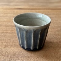 中嶋窯　  半磁器しのぎフリーカップ ナ4A