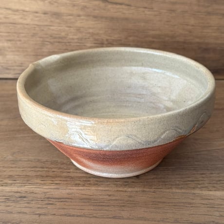 川尻製陶所　片口浅鉢 K5片D （直径約15.5cm)