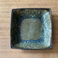 中嶋窯　 6寸押紋角鉢 ナ20C (約18.5×18.5m)