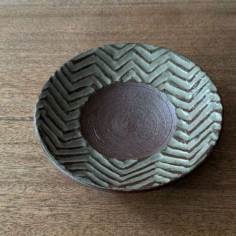 工房コキュ　５寸平皿 C5A (直径約15.5cm）