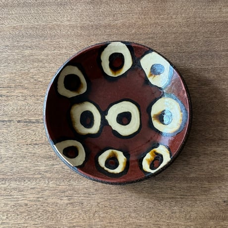 紀窯　中川紀夫　丸皿 K4C (直径約16cm)