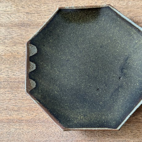 セレン のあ　8角5寸皿 セ19A（直径約15cｍ）