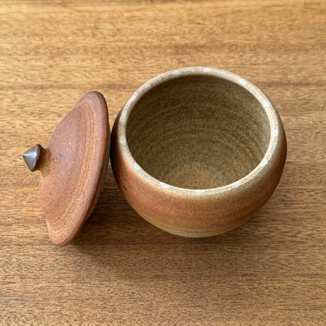 川尻製陶所　塩壷M 上膨れ シM上E