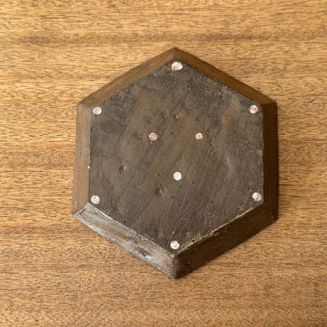 陶房カタチ　 6角皿 カ2C （約15.5×15.5cm)