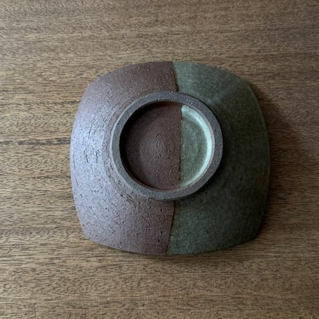 工房コキュ　5.5寸スクエア皿 C1A (約17×17cm）