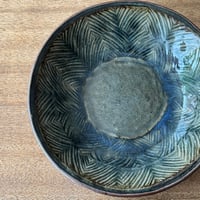 中嶋窯　7.5寸押紋丸鉢 ナ17B (直径約22.5cm)