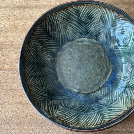 中嶋窯　7.5寸押紋丸鉢 ナ17B (直径約22.5cm)