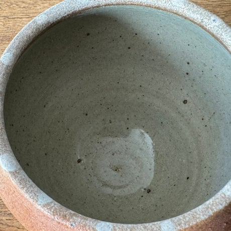 川尻製陶所　砂糖壷M 上膨れ サM上F
