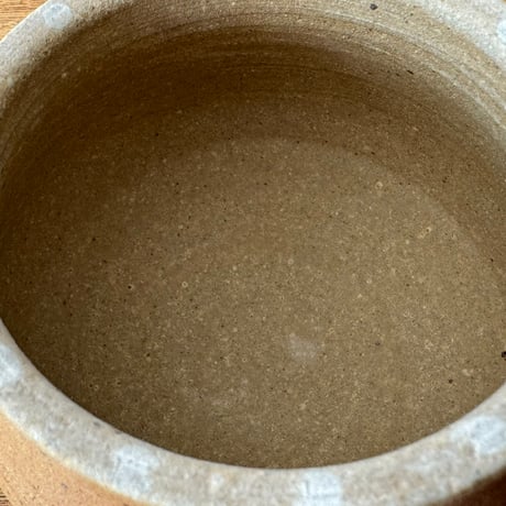 川尻製陶所　塩壷M 下膨れ シM下H