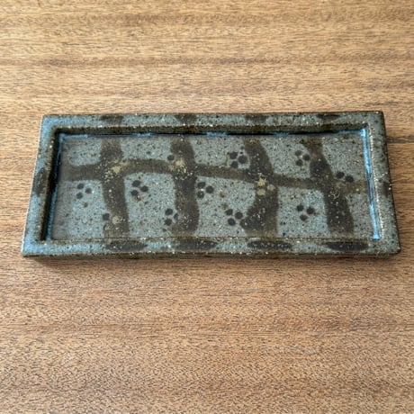 フジタ工作室　 板皿 フ8D （約22×10cm)
