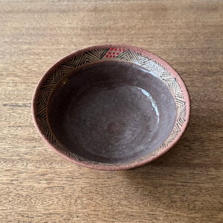 ツグムイロ　3本足リム鉢(A) T11 (直径約13.5cm)