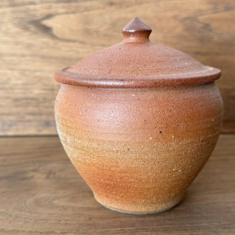 川尻製陶所　砂糖壷M 上膨れ サM上F