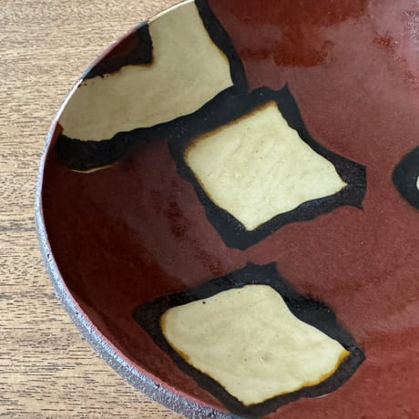 紀窯　中川紀夫　丸皿 K4B (直径約16cm)
