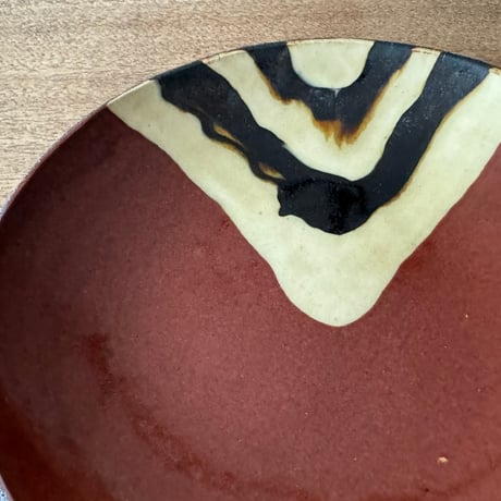 紀窯　中川紀夫　丸皿 K3C (直径約19.5cm)