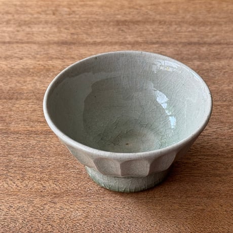 中嶋窯　 半磁器しのぎ飯碗 ナ5Ａ (直径約11cm)