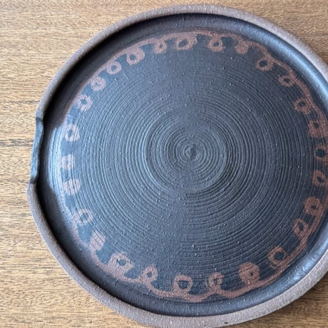 工房コキュ　7寸台皿 C12B (直径約21cm)