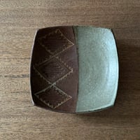 工房コキュ　5.5寸スクエア皿 C1A (約17×17cm）