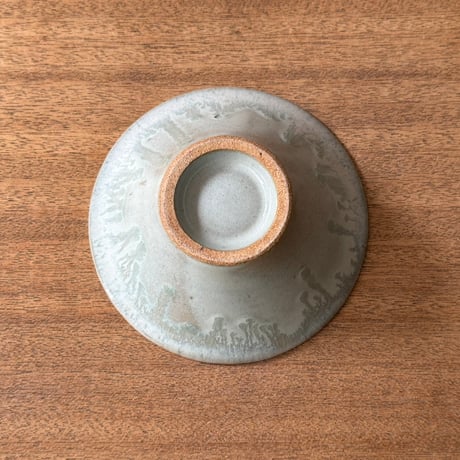 村澤陶苑 村澤享　青灰釉小鉢 ム7A (直径約15cm)