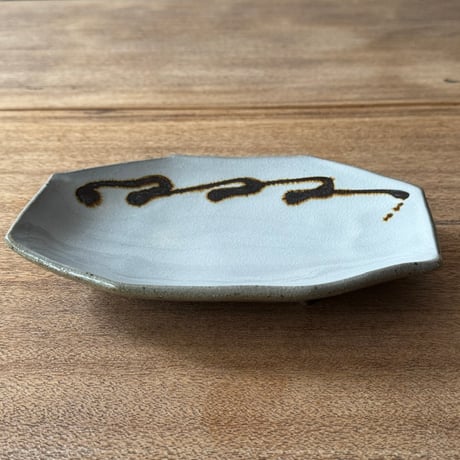 セレン のあ　8角小長皿 セ10B（約21×14.5cｍ）