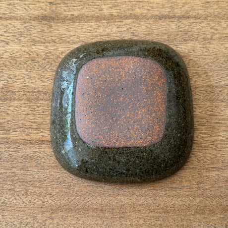 フジタ工作室　 四角皿 フ12B (約14×14cm)
