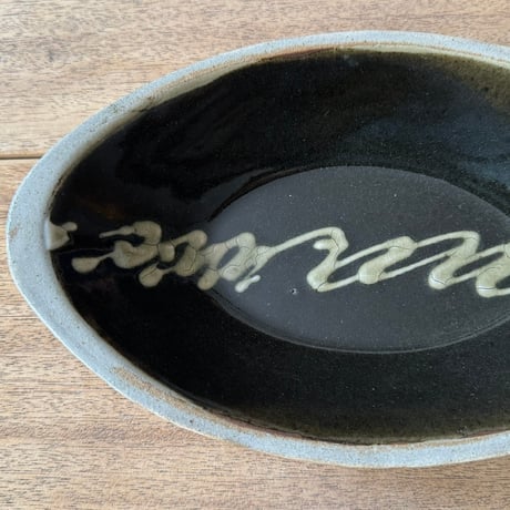 えのきだ窯 榎田智　カレー皿 エ9C (約27.5×16cm)