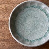 中嶋窯　半磁器しのぎ小皿 ナ7A (直径約12cm)