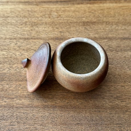 川尻製陶所　塩壷S 上膨れ シS上G
