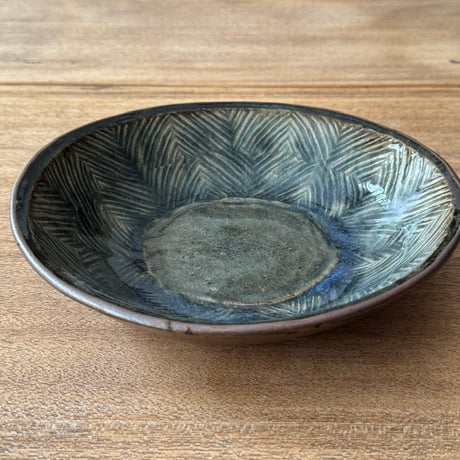 中嶋窯　7.5寸押紋丸鉢 ナ17B (直径約22.5cm)