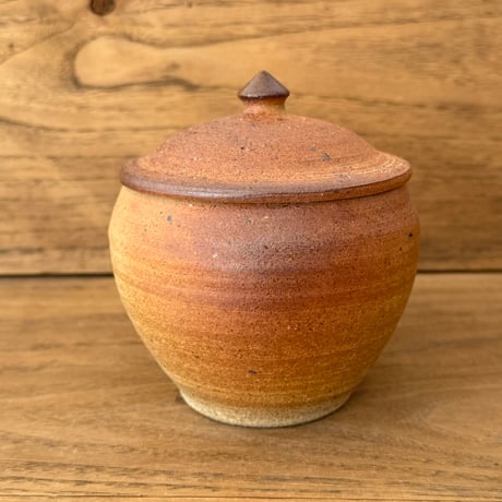 川尻製陶所　塩壷M 上膨れ シM上E