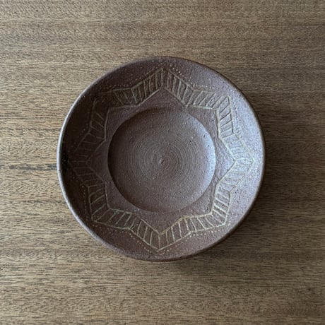 工房コキュ　５寸平皿 C4A (直径約15.5cm)