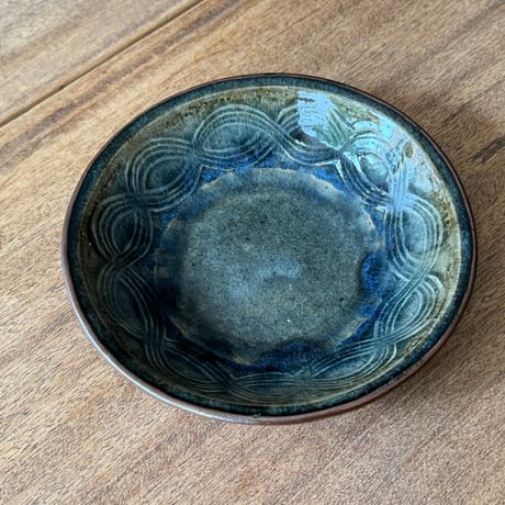中嶋窯　6寸押紋丸鉢 ナ19A (直径約18cm)