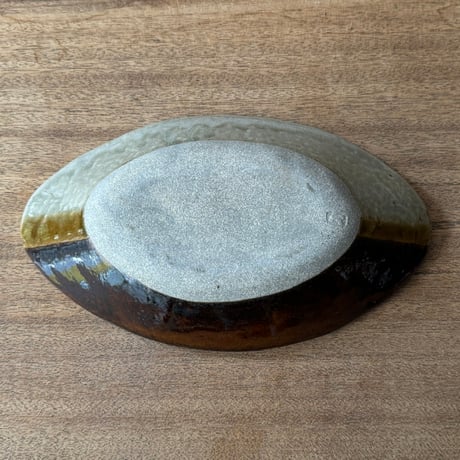 えのきだ窯 榎田智　カレー皿 エ9H (約27.5×16cm)