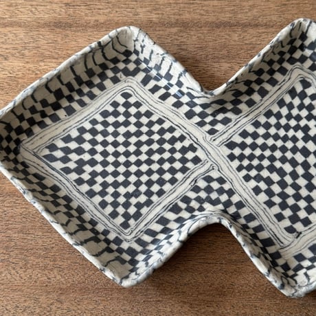 Nerikomico ２連皿 N14B（約31×18cm)
