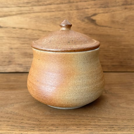 川尻製陶所　塩壷M 下膨れ シM下J