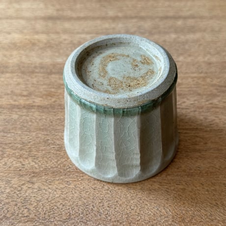 中嶋窯　  半磁器しのぎフリーカップ ナ1B