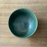 村澤陶苑 村澤享　青銅釉流碗 ム13A (直径約12cm)