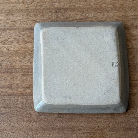 えのきだ窯 榎田智　角皿小 エ6D (約17.5×17.5cm)