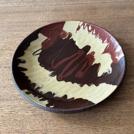 紀窯　中川紀夫　丸皿 K3D (直径約19.5cm)