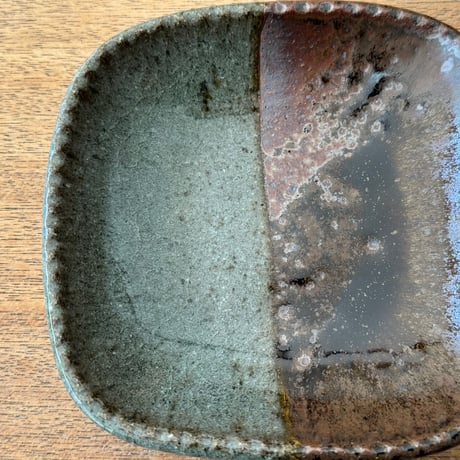 フジタ工作室　 四角皿 フ12F (約14×14cm)