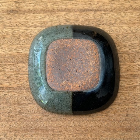 フジタ工作室　 四角皿 フ12H (約14×14cm)