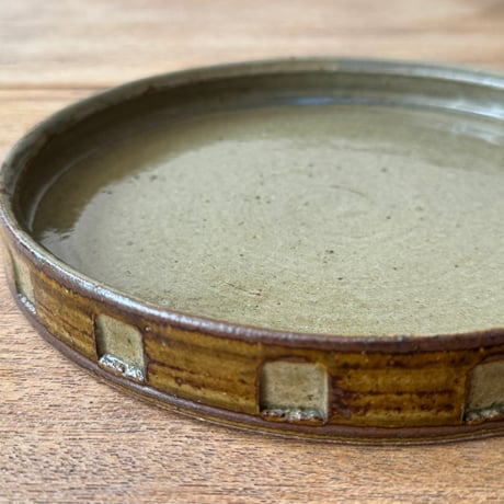 セレン のあ　ハンバーグ皿 セ4A（直径約22cｍ）
