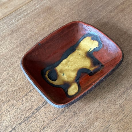 紀窯　中川紀夫　長方鉢 K6A (約14×12cm)