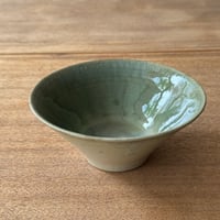 村澤陶苑 村澤享　青銅釉小鉢 ム12A (直径約15cm)