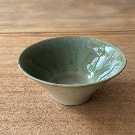 村澤陶苑 村澤享　青銅釉小鉢 ム12A (直径約15cm)