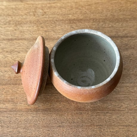 川尻製陶所　砂糖壷M 上膨れ サM上F