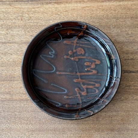 えのきだ窯 榎田智　７寸皿  エ15D (直径約20.5cm)
