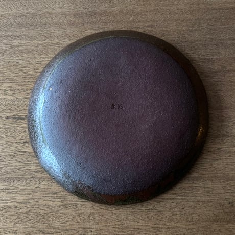 紀窯　中川紀夫　丸皿 K15B (直径約19.5cm)