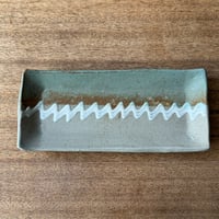 えのきだ窯 榎田智　長角皿 エ8A (約24.5×10.5cm)