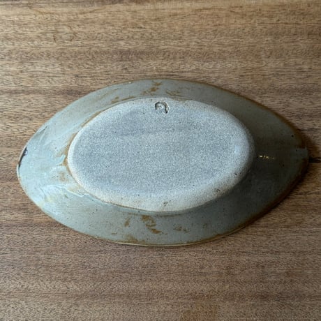 えのきだ窯 榎田智　カレー皿 エ9B (約27.5×16cm)