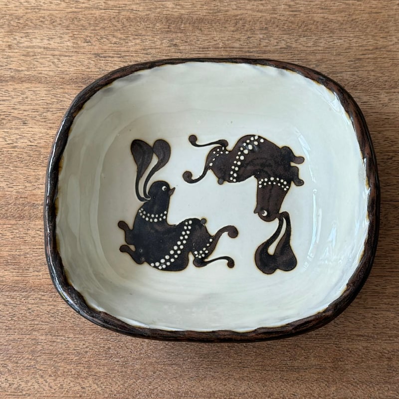 てつ工房 小島鉄平 長角鉢 (約18.5×16cm) | kogeiseikatsu.shop